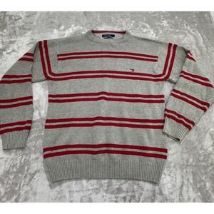 Tommy Hilfiger Sweater Men's Size Medium Pullover Crew Neck Long Sleeve EUC‎